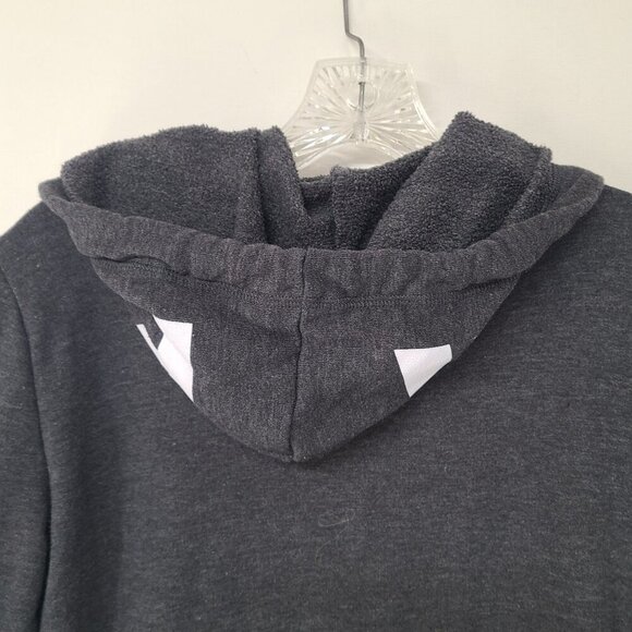 PINK Women's Long Sleeve Hooded Sweatshirt Gray Size S - Picture 5 of 6